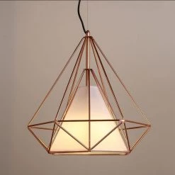 Vakkerlight Pendant Lights Diamond Cage Metal Pendant