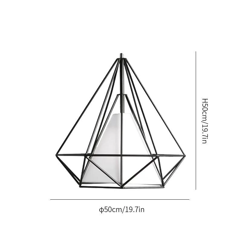 Vakkerlight Pendant Lights Diamond Cage Metal Pendant