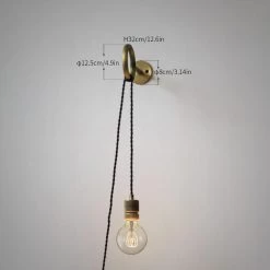 Vakkerlight Loop Minimalist Wall Light With Wall Socket