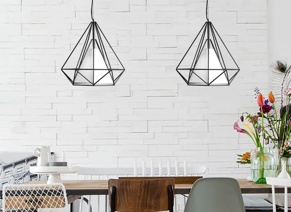 Vakkerlight Pendant Lights Diamond Cage Metal Pendant