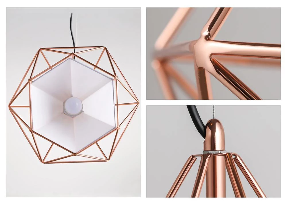 Vakkerlight Pendant Lights Diamond Cage Metal Pendant