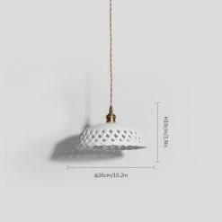 Vakkerlight Openwork Ceramic Pendant Lamp Pendant Lights