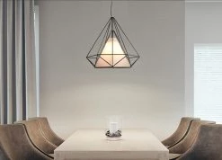 Vakkerlight Pendant Lights Diamond Cage Metal Pendant