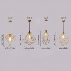 Vakkerlight Diamond Hanging Light Pendant Lights