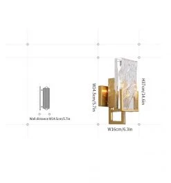 Vakkerlight Ice Crystal Wall Lamp Wall Sconces
