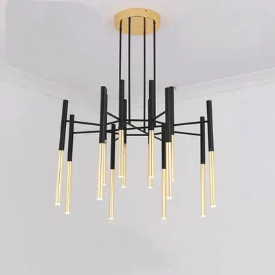 Vakkerlight Metal Tubular Chandelier Chandeliers