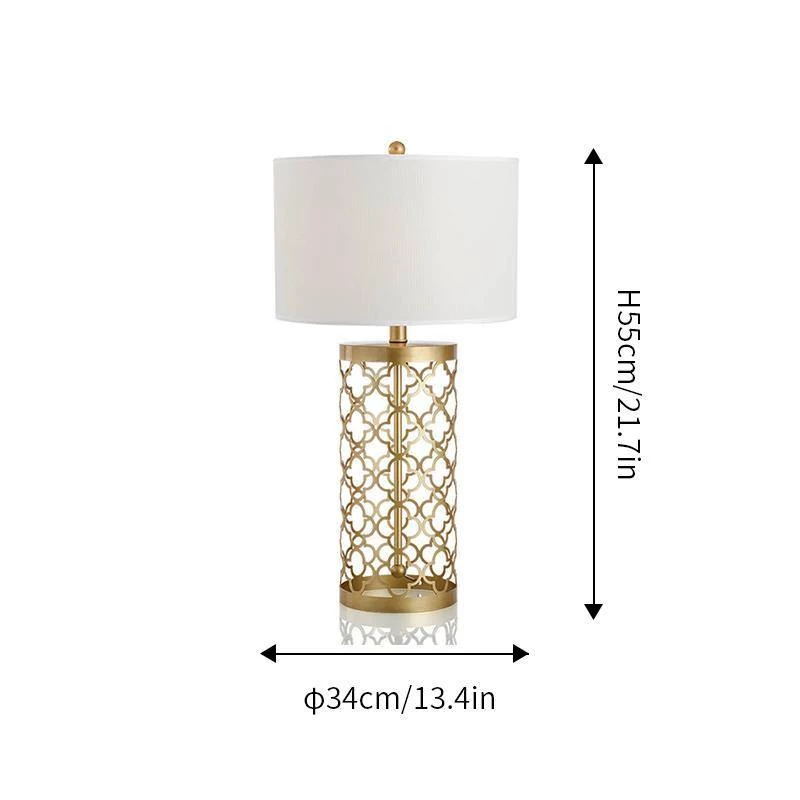 Vakkerlight Openwork Metal Table Lamp