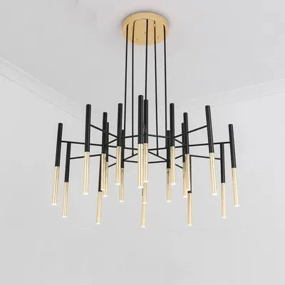 Vakkerlight Metal Tubular Chandelier Chandeliers
