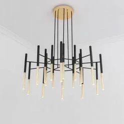 Vakkerlight Metal Tubular Chandelier Chandeliers