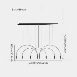 Vakkerlight Chandeliers Arcs Pendant Light