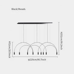 Vakkerlight Chandeliers Arcs Pendant Light