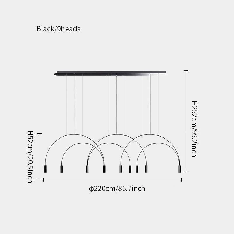 Vakkerlight Chandeliers Arcs Pendant Light
