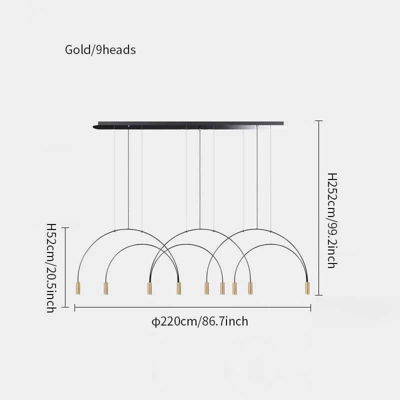 Vakkerlight Chandeliers Arcs Pendant Light