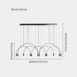 Vakkerlight Chandeliers Arcs Pendant Light