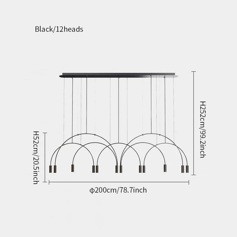 Vakkerlight Chandeliers Arcs Pendant Light