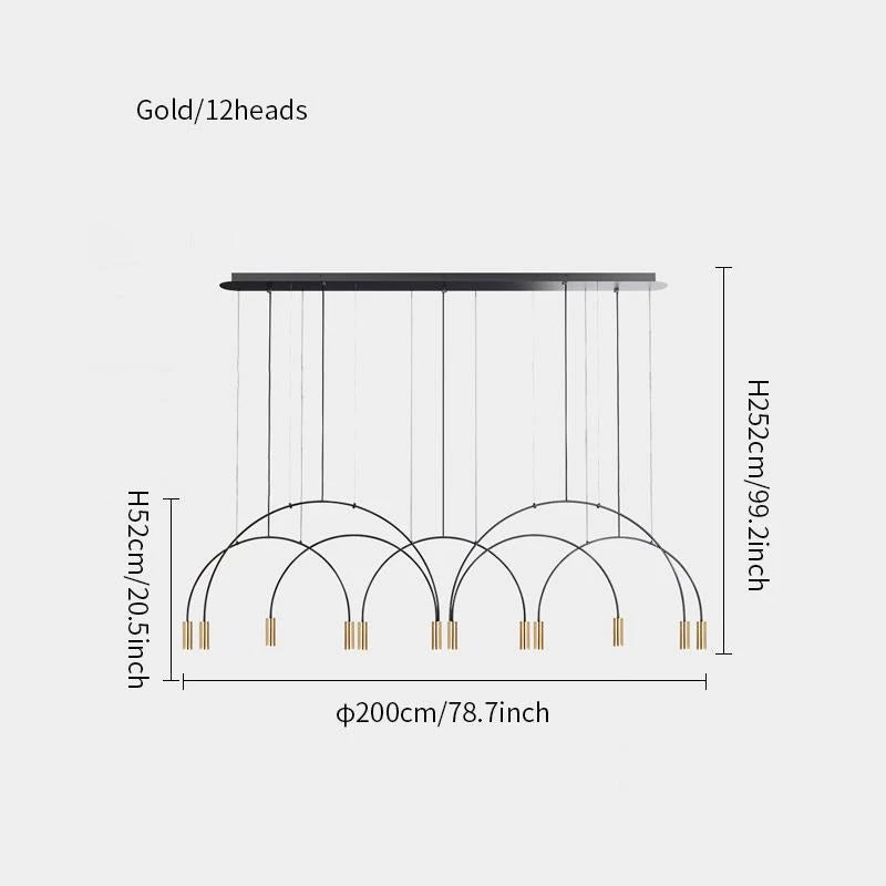 Vakkerlight Chandeliers Arcs Pendant Light