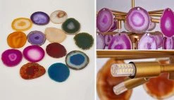 Vakkerlight Chandeliers Slice Agate Tower Chandelier