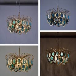 Vakkerlight Luxury Pendant Slice Agate Chandelier