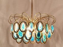Vakkerlight Luxury Pendant Slice Agate Chandelier