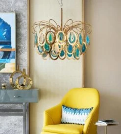 Vakkerlight Luxury Pendant Slice Agate Chandelier