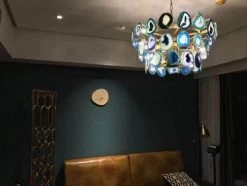 Vakkerlight Chandeliers Slice Agate Tower Chandelier