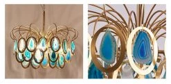 Vakkerlight Luxury Pendant Slice Agate Chandelier