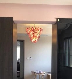 Vakkerlight Chandeliers Slice Agate Tower Chandelier