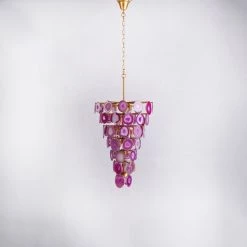 Vakkerlight Chandeliers Slice Agate Tower Chandelier
