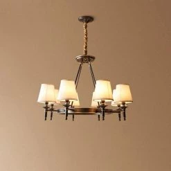 Vakkerlight Chandeliers Antique Brass Chandelier