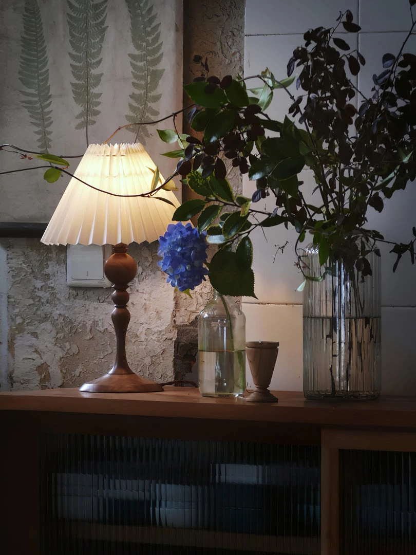 Vakkerlight Bellini Wooden Turned Table Lamp Table Lamps