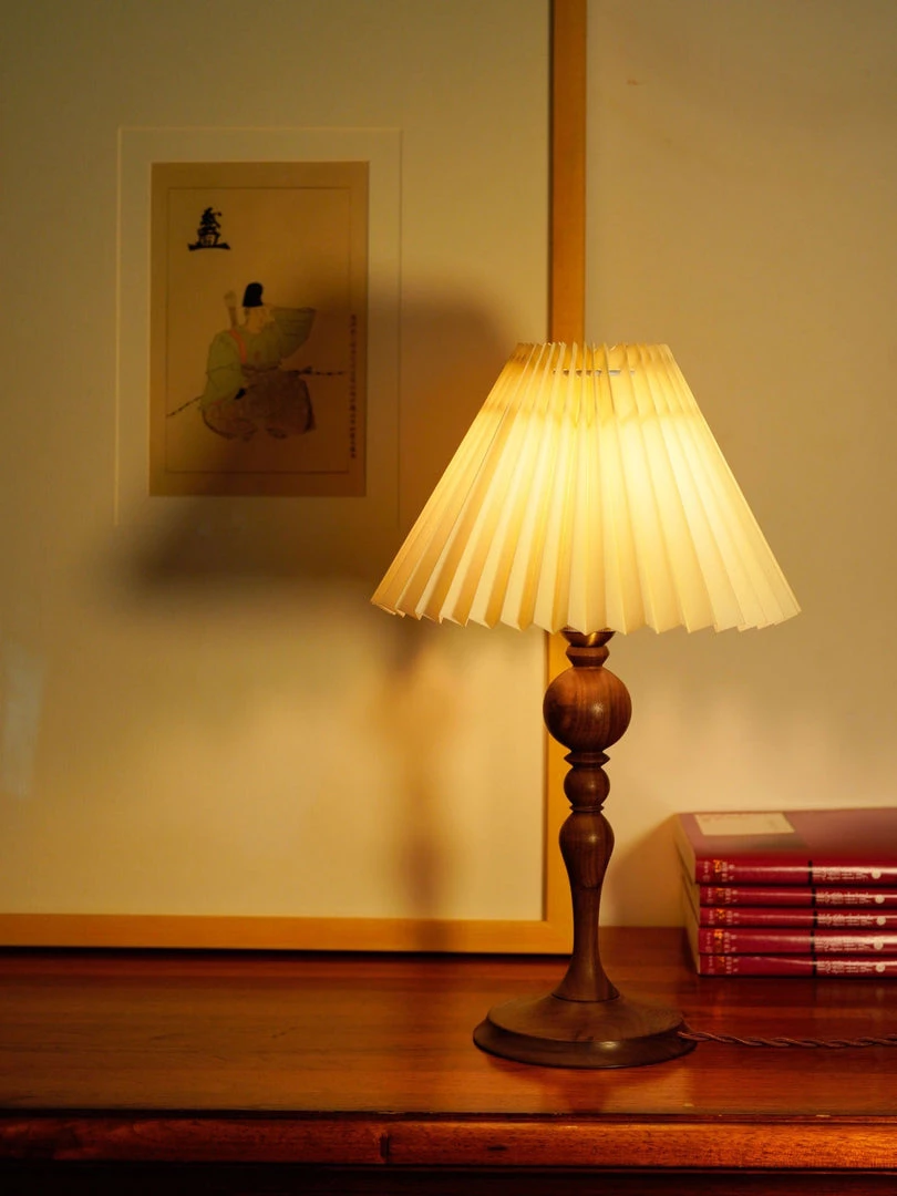 Vakkerlight Bellini Wooden Turned Table Lamp Table Lamps