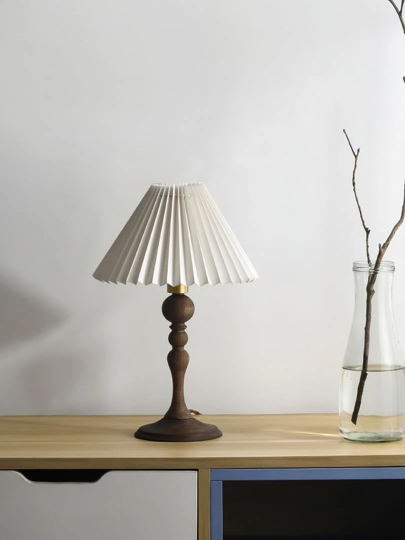 Vakkerlight Bellini Wooden Turned Table Lamp Table Lamps