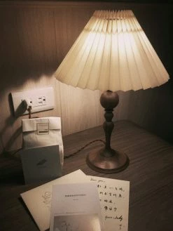 Vakkerlight Bellini Wooden Turned Table Lamp Table Lamps