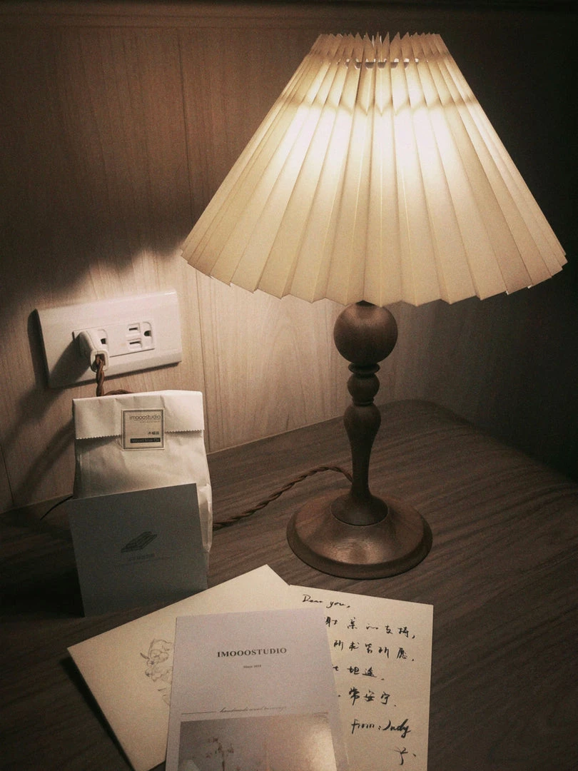 Vakkerlight Bellini Wooden Turned Table Lamp Table Lamps