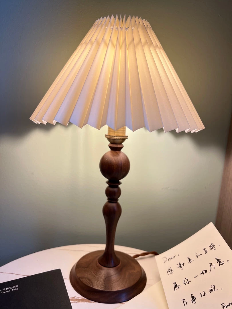 Vakkerlight Bellini Wooden Turned Table Lamp Table Lamps