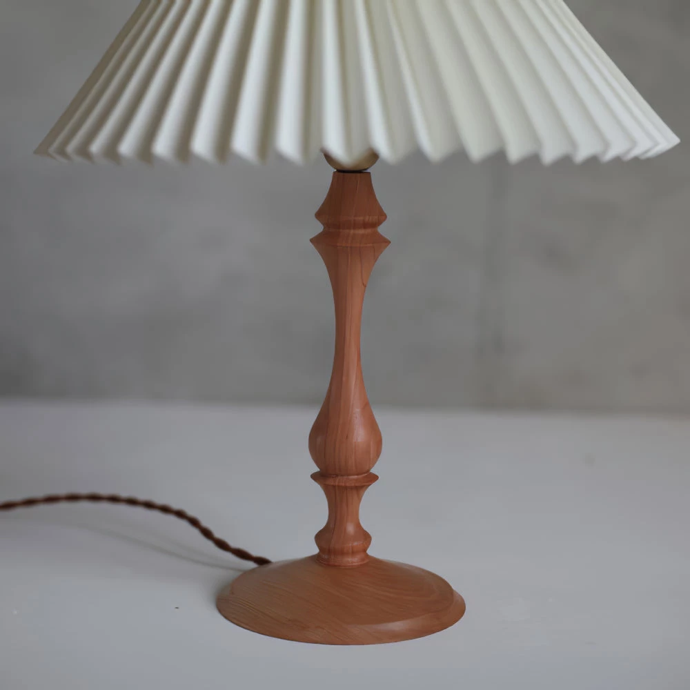 Vakkerlight Bellini Wooden Turned Table Lamp Table Lamps