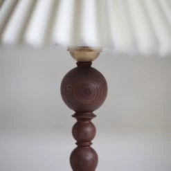 Vakkerlight Bellini Wooden Turned Table Lamp Table Lamps