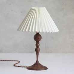 Vakkerlight Bellini Wooden Turned Table Lamp Table Lamps