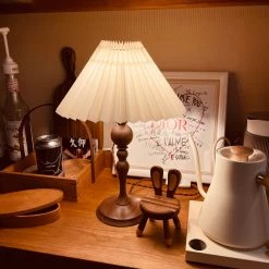 Vakkerlight Bellini Wooden Turned Table Lamp Table Lamps