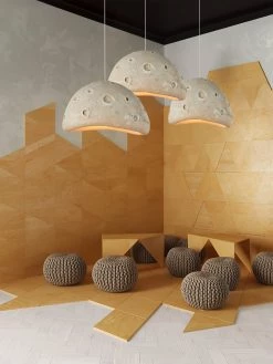 Vakkerlight Pendant Lights Blue Planet Moon Pendant Lamp