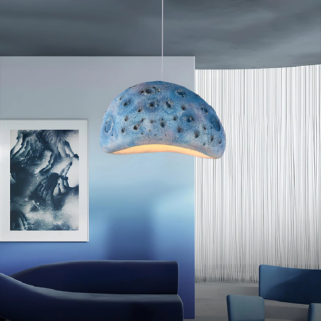 Vakkerlight Pendant Lights Blue Planet Moon Pendant Lamp