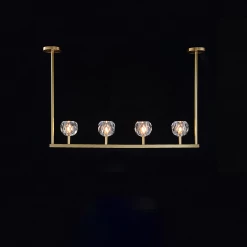 Vakkerlight Chandeliers Crystal Ball Linear Chandelier