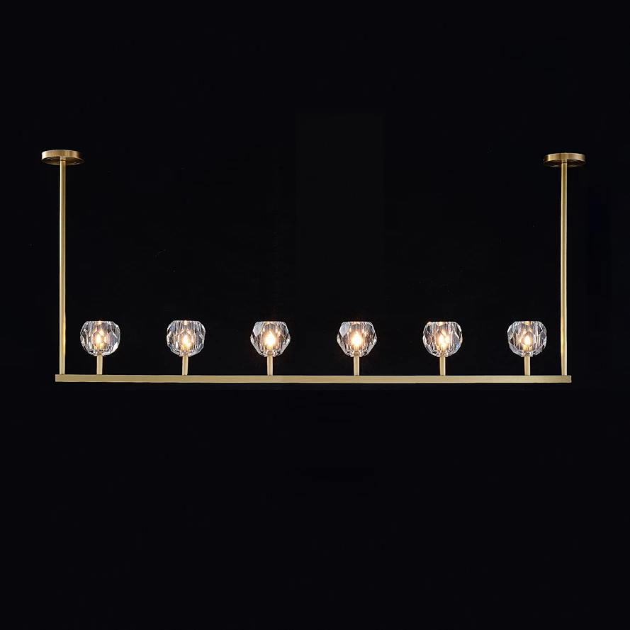 Vakkerlight Chandeliers Crystal Ball Linear Chandelier