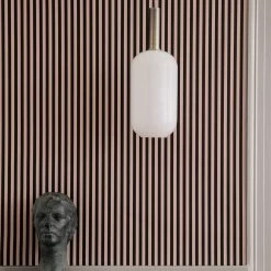 Vakkerlight Brass Pendant & Opal Shade