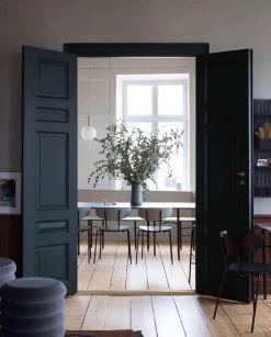 Vakkerlight Brass Pendant & Opal Shade