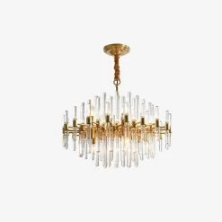 Vakkerlight Antique Brass Chandelier Chandeliers