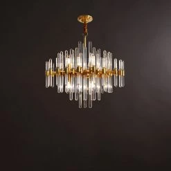 Vakkerlight Antique Brass Chandelier Chandeliers