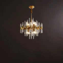 Vakkerlight Antique Brass Chandelier Chandeliers