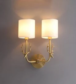 Vakkerlight Brass Deer Head Wall Light