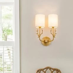 Vakkerlight Brass Deer Head Wall Light